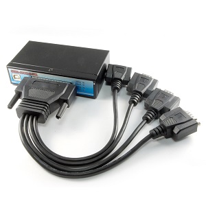 USB2-4COM-M CBL TITAN : Adaptador USB a Industrial Quad RS-232, Caja